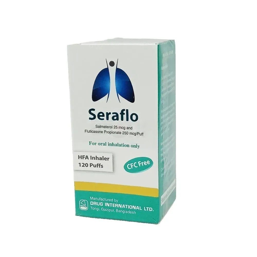 Pack Image: Seraflo (25 mcg Inhaler (60 metered doses)