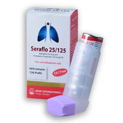 Pack Image: Seraflo (25 mcg Inhaler (120 metered doses)