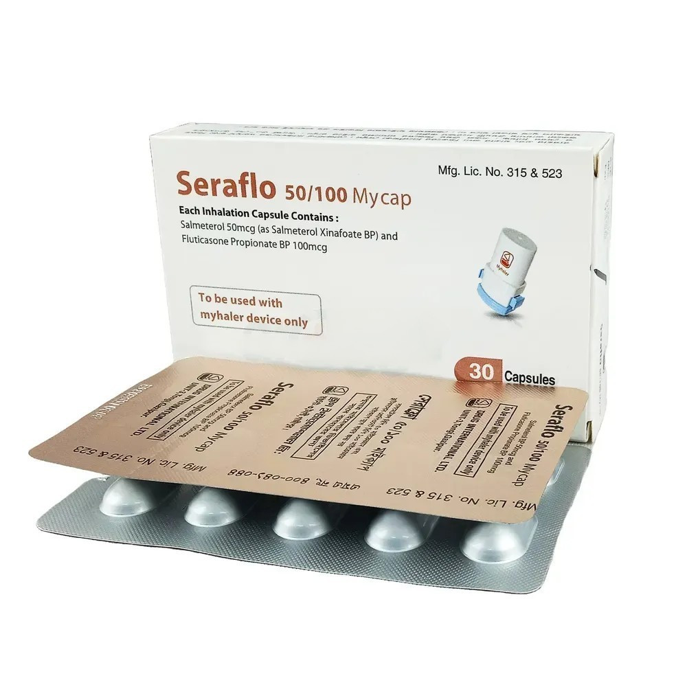 Pack Image: Seraflo 50 mcg Inhalation Capsule (3 x 10)