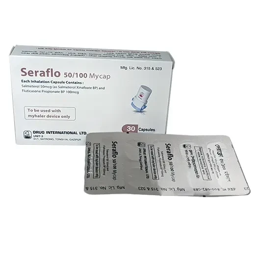 Pack Image: Seraflo 50 mcg Inhalation Capsule (3 x 10)