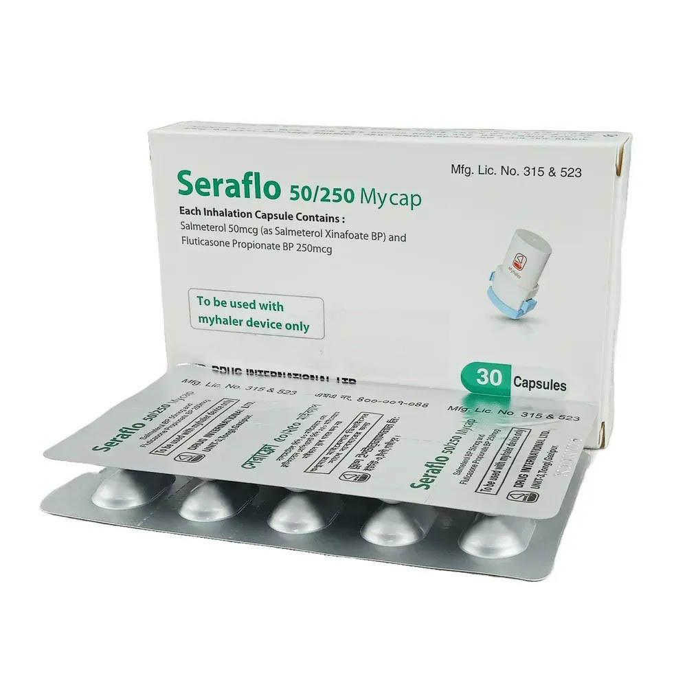 Pack Image: Seraflo 50 mcg Inhalation Capsule (3 x 10)