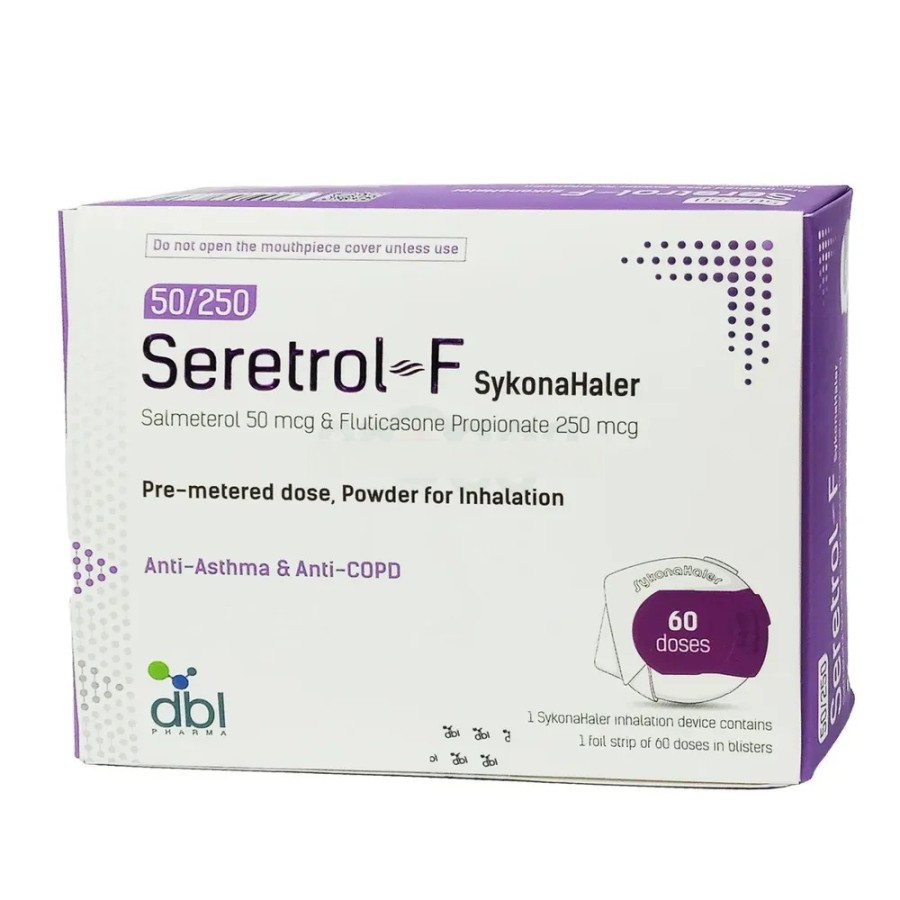 Pack Image: Seretrol-F 50 mcg MDPI (60 doses sykonahaler)