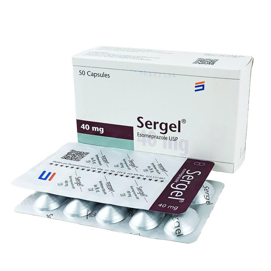 Pack Image: Sergel 40 mg Capsule (5 x 10)