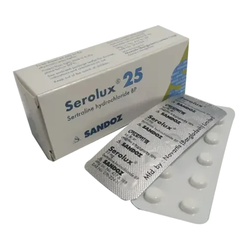 Pack Image: Serolux 25 mg Tablet (5 x 10)
