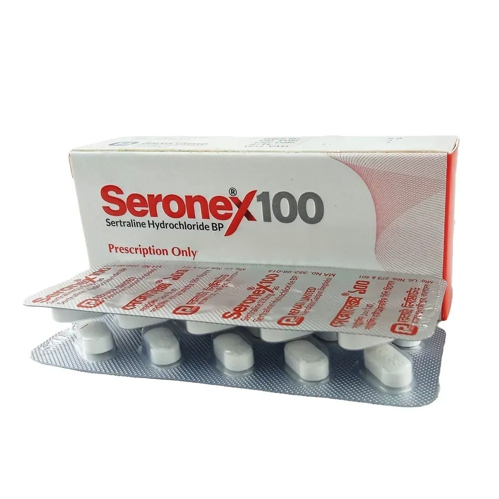 Pack Image: Seronex 100 mg Tablet (3 x 10)