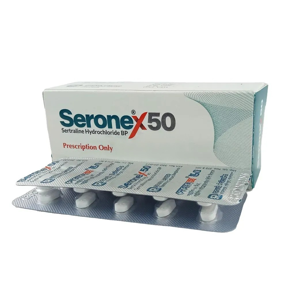 Pack Image: Seronex 50 mg Tablet (5 x 10)