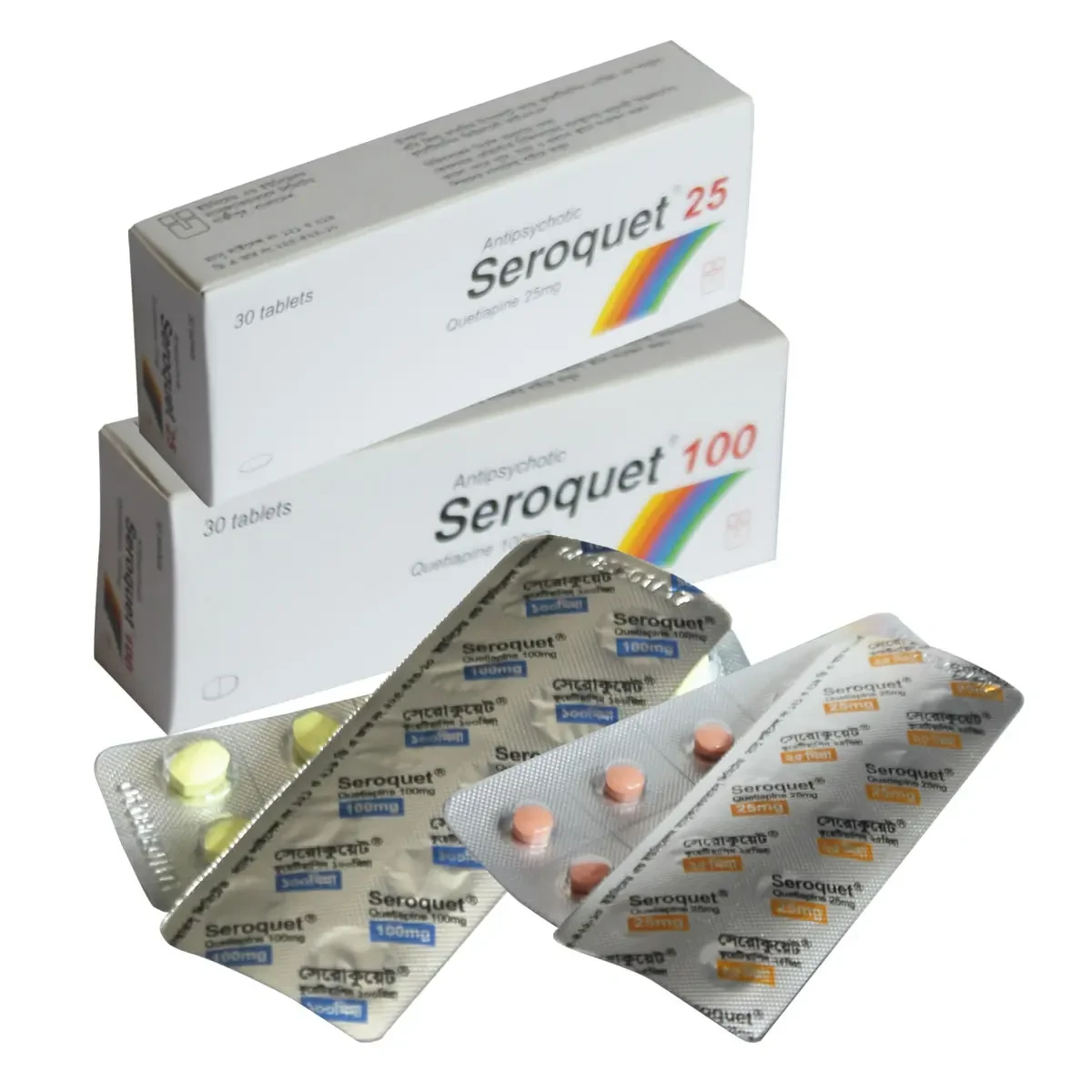 Pack Image: Seroquet 100 mg Tablet (3 x 10)