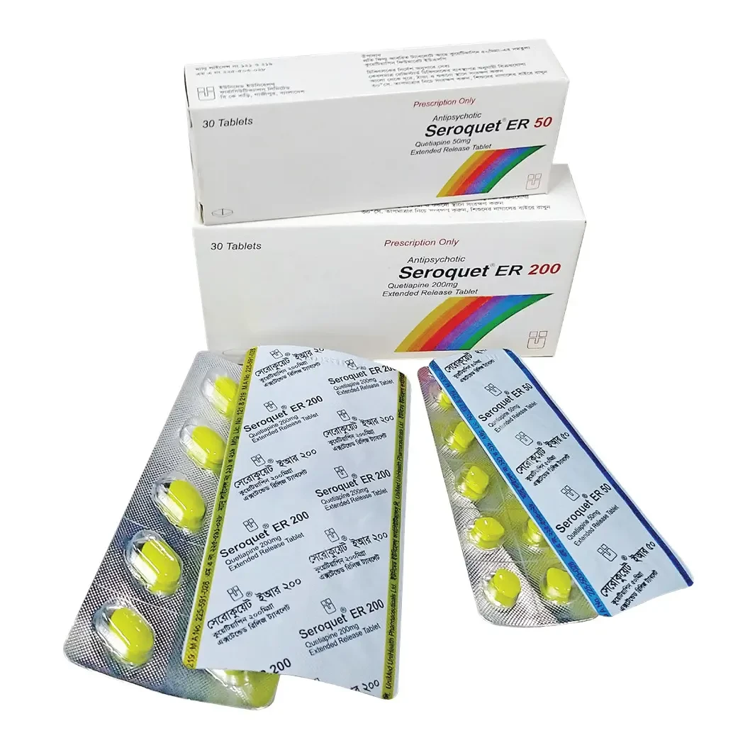 Pack Image: Seroquet ER 50 mg Tablet (3 x 10)
