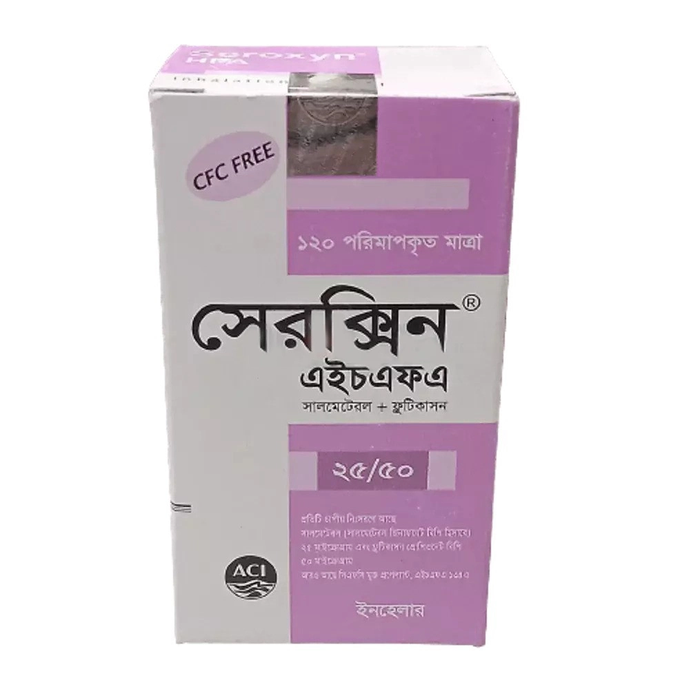 Pack Image: Seroxyn (25 mcg Inhaler (120 metered doses)