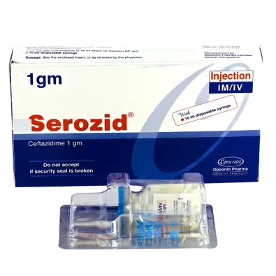 Pack Image: Serozid 1 gm Injection (1 gm vial)