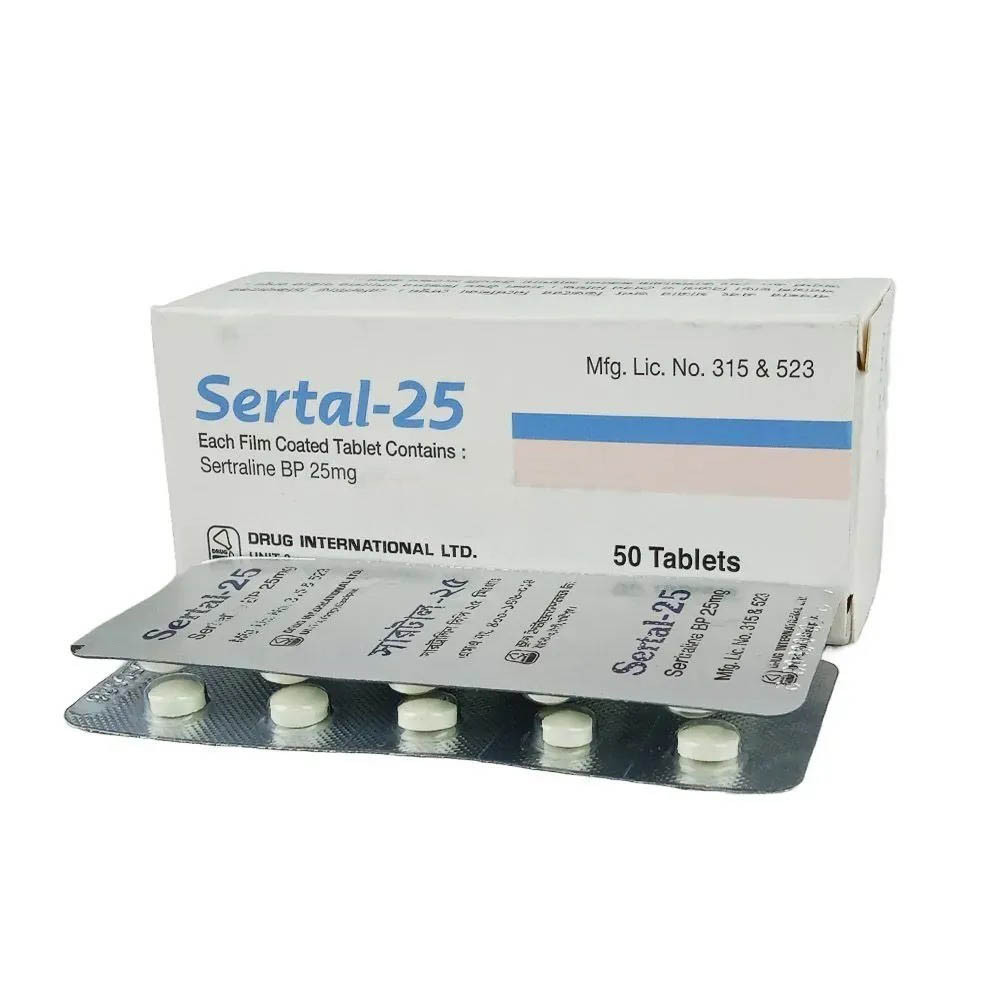 Pack Image: Sertal 25 mg Tablet (5 x 10)