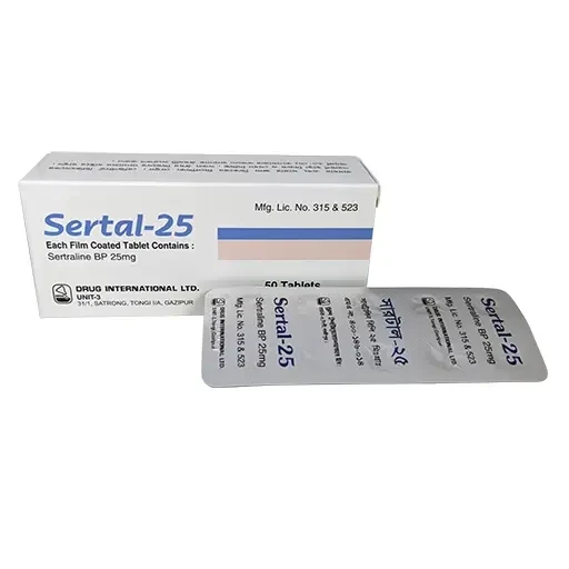 Pack Image: Sertal 25 mg Tablet (5 x 10)