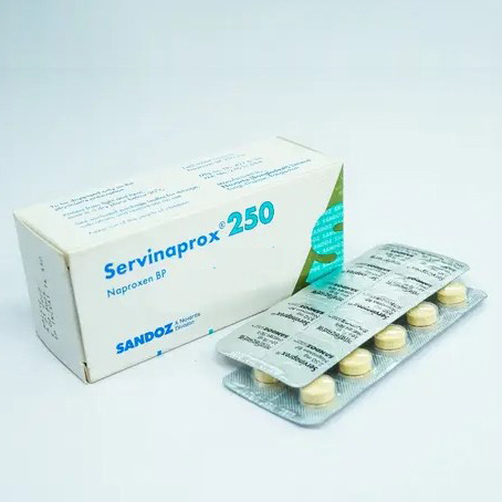 Pack Image: Servinaprox 250 mg Tablet (5 x 10)