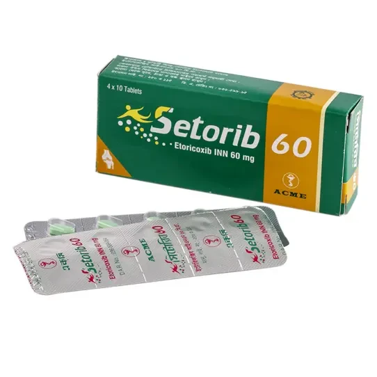 Pack Image: Setorib 60 mg Tablet (4 x 10)