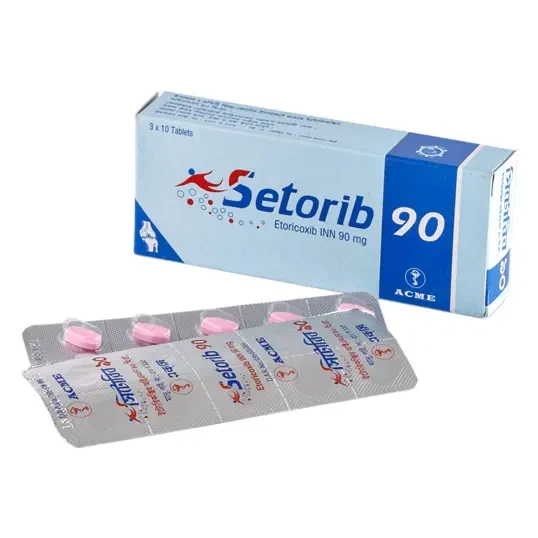 Pack Image: Setorib 90 mg Tablet (3 x 10)
