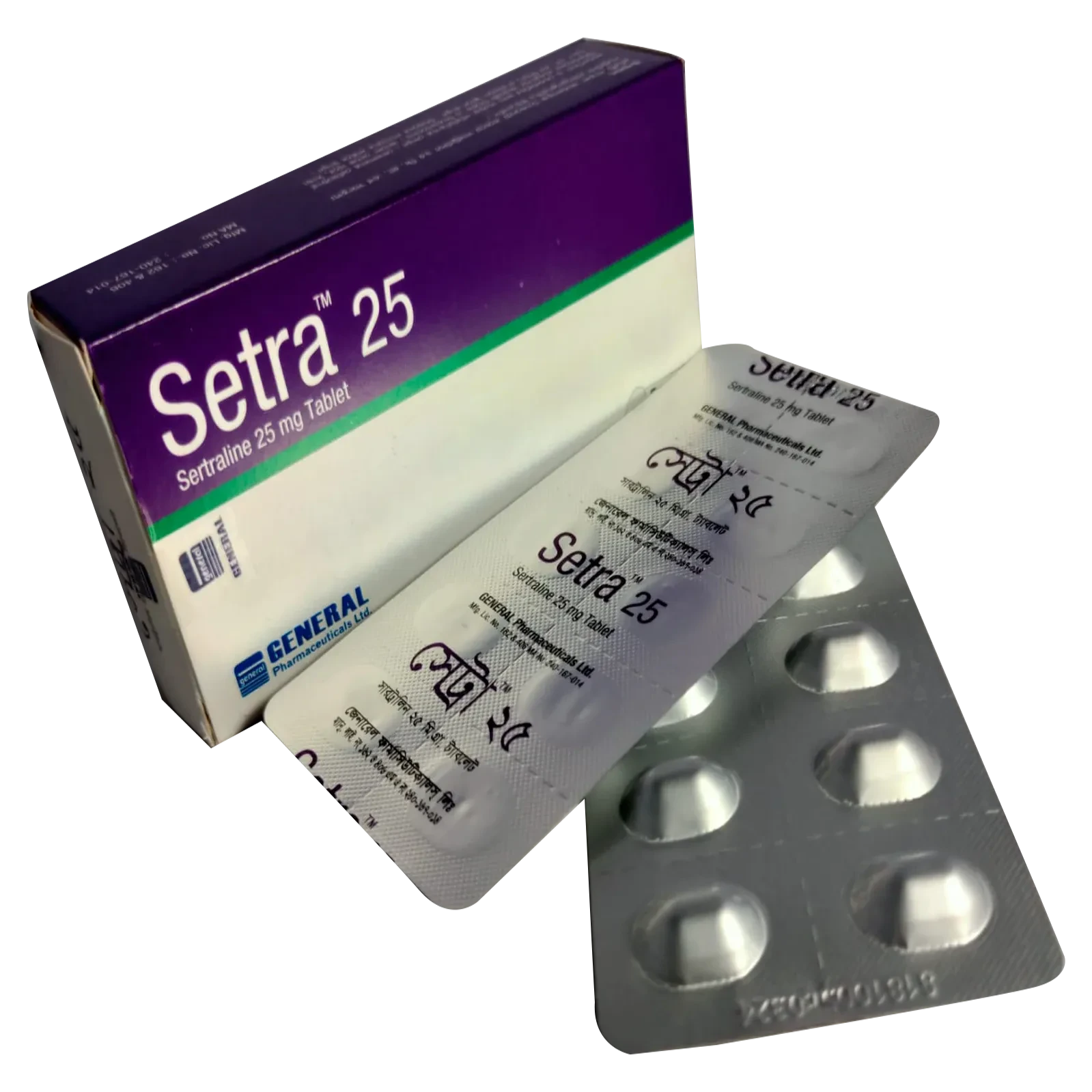 Pack Image: Setra 25 mg Tablet (5 x 10)