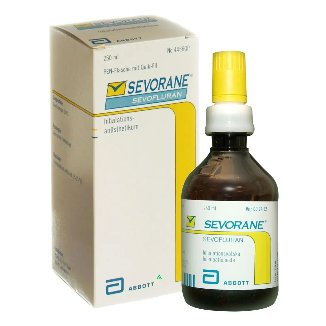 Pack Image: Sevorane 100% V Solution for Inhalation (250 ml bottle)
