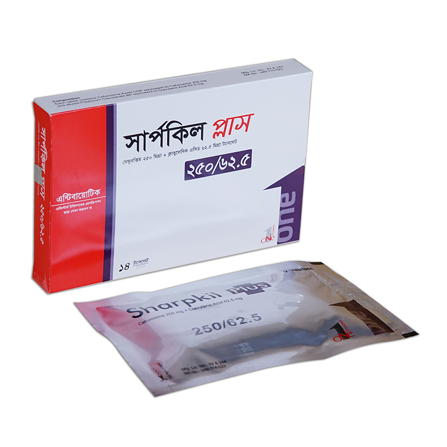 Pack Image: Sharpkil Plus 250 mg Tablet (2 x 7)
