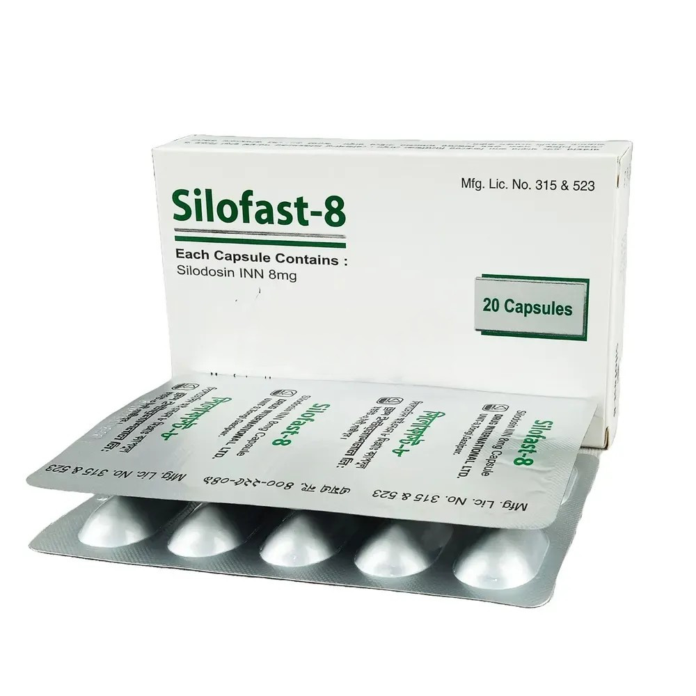 Pack Image: Silofast 8 mg Capsule (2 x 10)