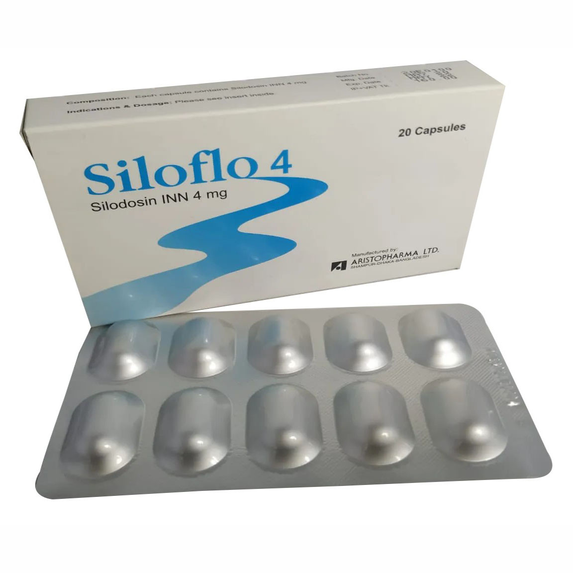 Pack Image: Siloflo 4 mg Capsule (2 x 10)