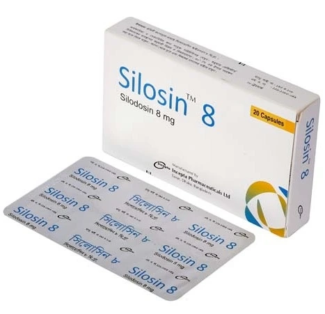 Pack Image: Silosin 8 mg Capsule (2 x 10)