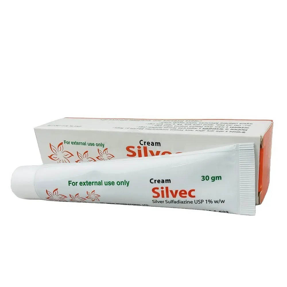 Pack Image: Silvec 1% Cream (30 gm tube)