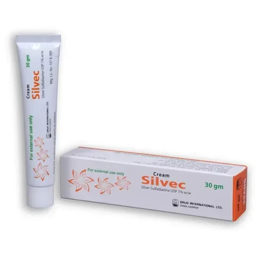 Pack Image: Silvec 1% Cream (30 gm tube)
