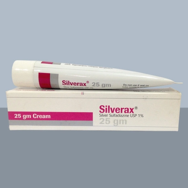 Pack Image: Silverax 1% Cream (25 gm tube)