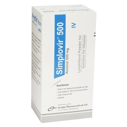 Pack Image: Simplovir 500 mg Injection (500 mg vial)