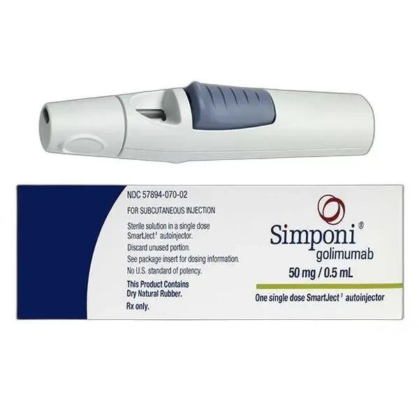 Pack Image: Simponi 50 mg Injection (0.5 ml pre-filled syringe)