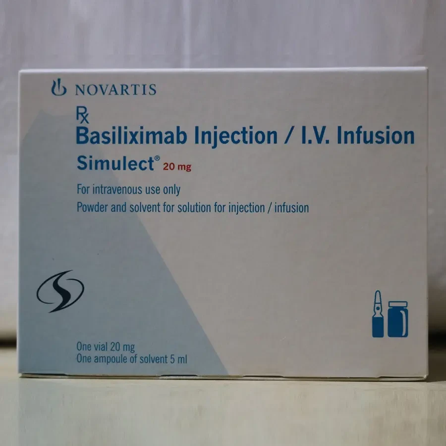 Pack Image: Simulect 20 mg Injection (20 mg vial)