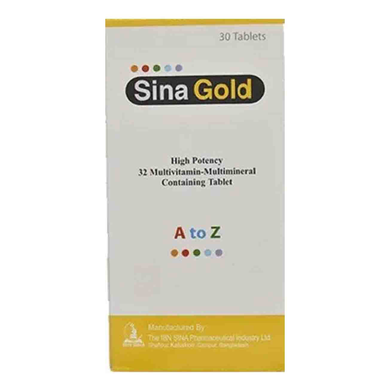 Pack Image: Sina Gold Tablet (1 x 15)