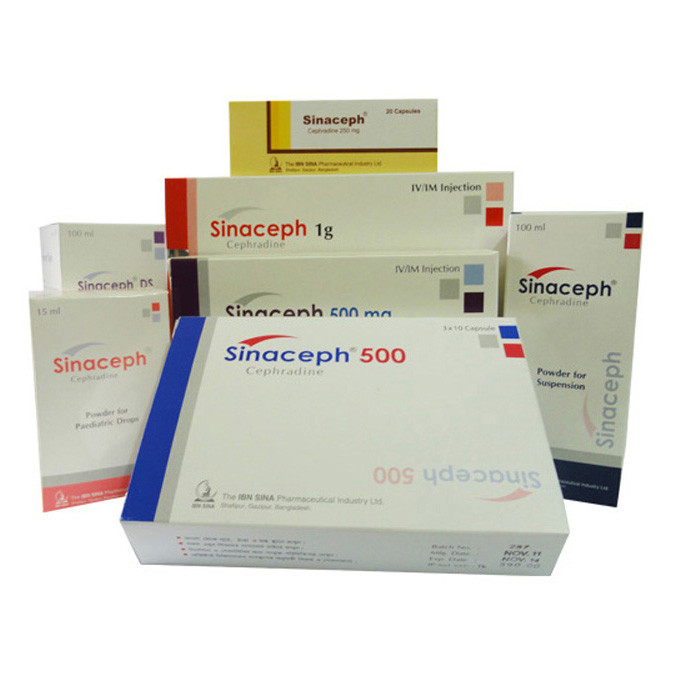Pack Image: Sinaceph 500 mg Injection (500 mg vial)
