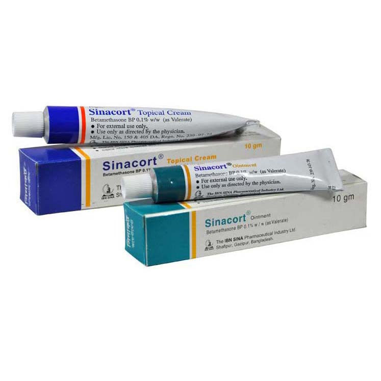 Pack Image: Sinacort 0.1% Cream (10 gm tube)