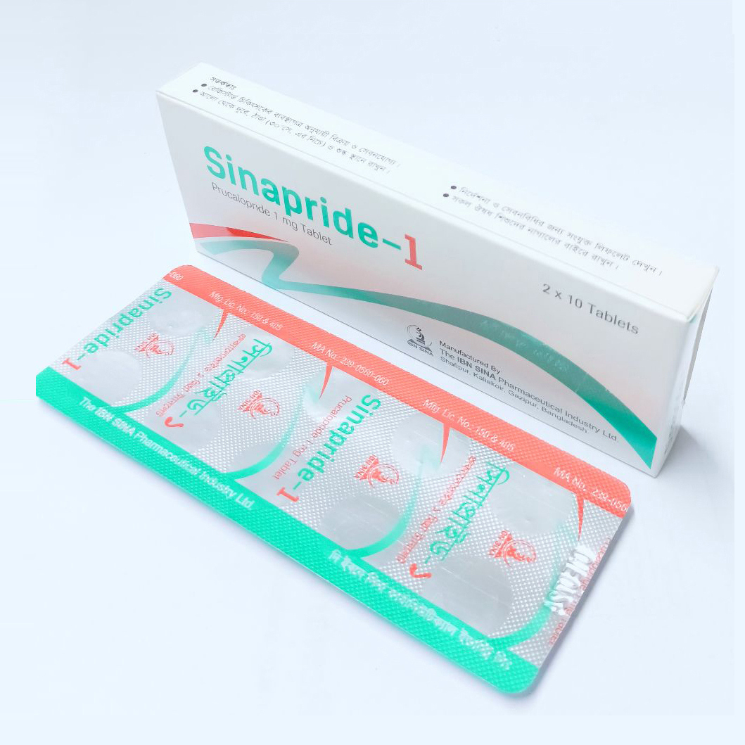 Pack Image: Sinapride 1 mg Tablet (2 x 10)
