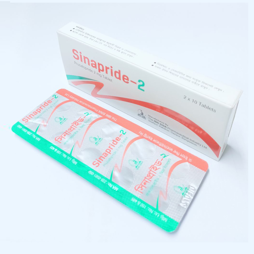 Pack Image: Sinapride 2 mg Tablet (2 x 10)