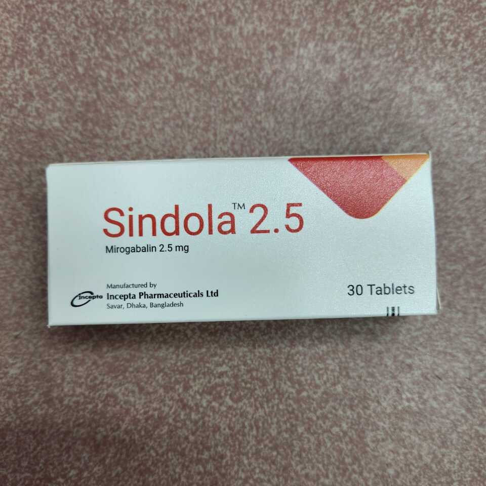 Pack Image: Sindola 2.5 mg Tablet (3 x 10)