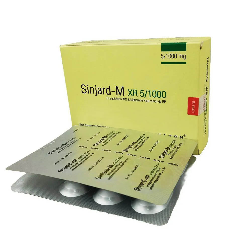 Pack Image: Sinjard-M XR 5 mg Tablet (4 x 7)