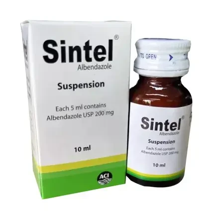 Pack Image: Sintel 200 mg Suspension (10 ml bottle)