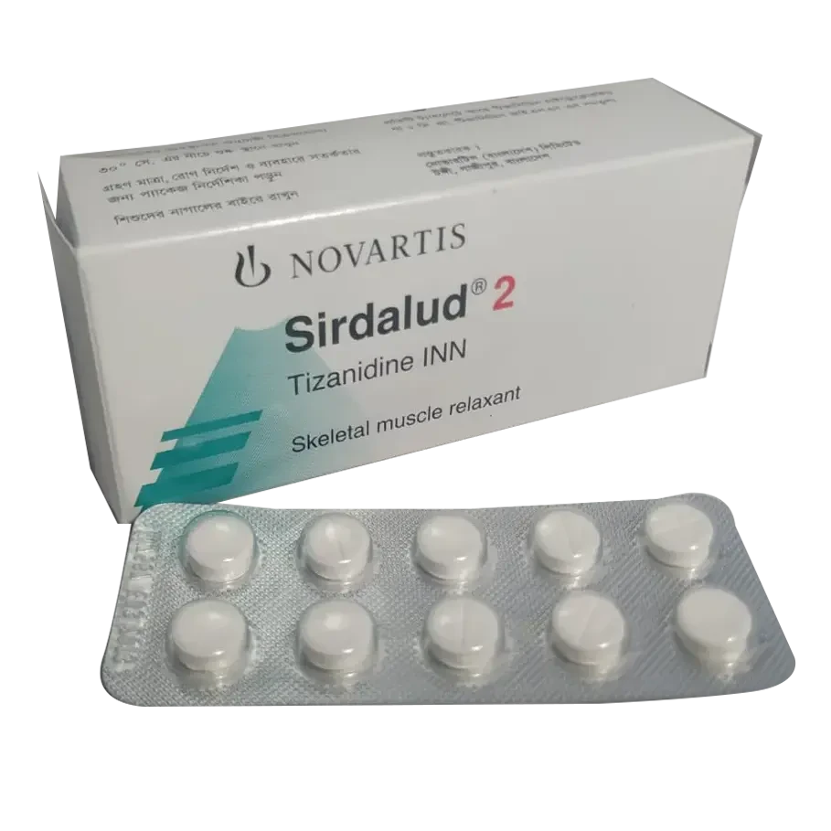 Pack Image: Sirdalud 2 mg Tablet (3 x 10)