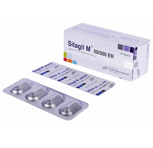 Pack Image: Sitagil M 50 mg Tablet (5 x 4)
