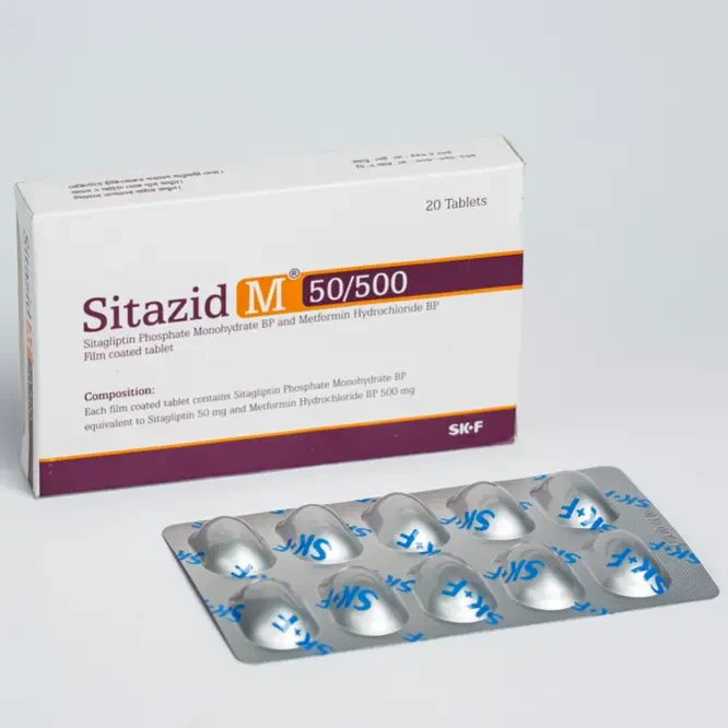Pack Image: Sitazid M 50 mg Tablet (2 x 10)