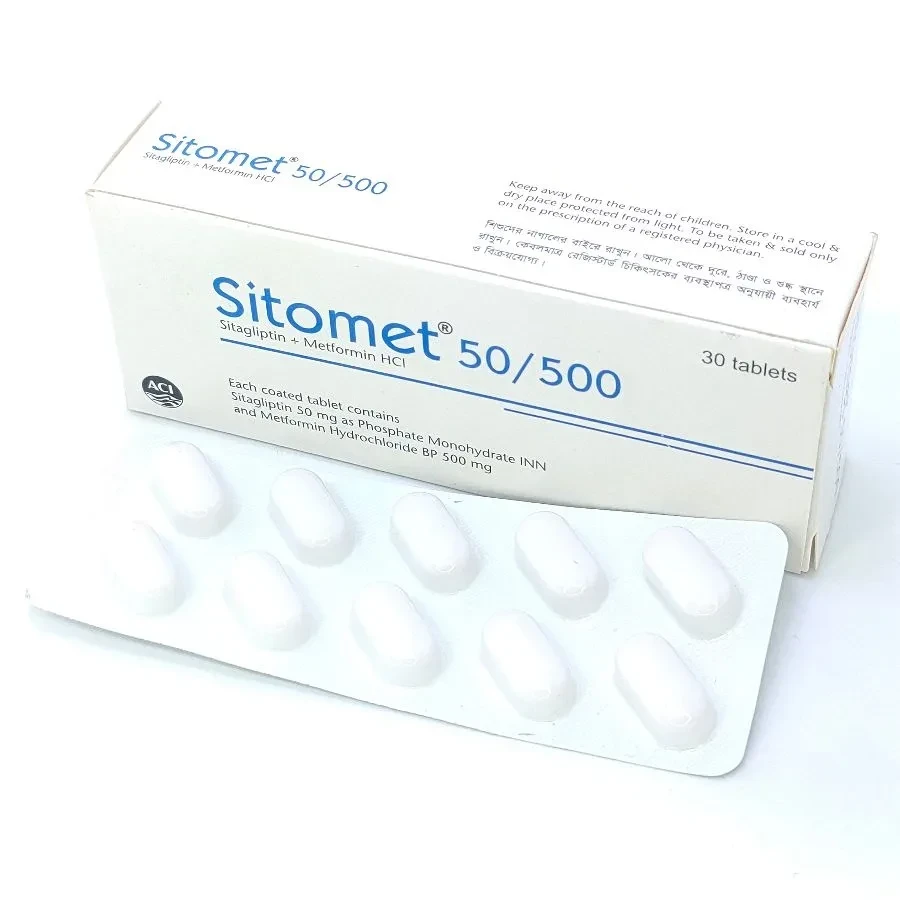 Pack Image: Sitomet 50 mg Tablet (3 x 10)
