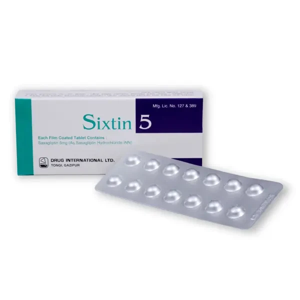 Pack Image: Sixtin 5 mg Tablet (1 x 14)