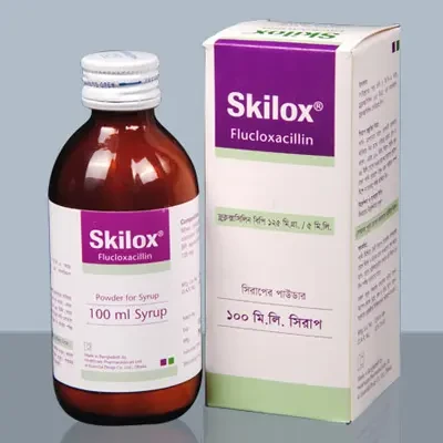 Pack Image: Skilox 125 mg Suspension (100 ml bottle)