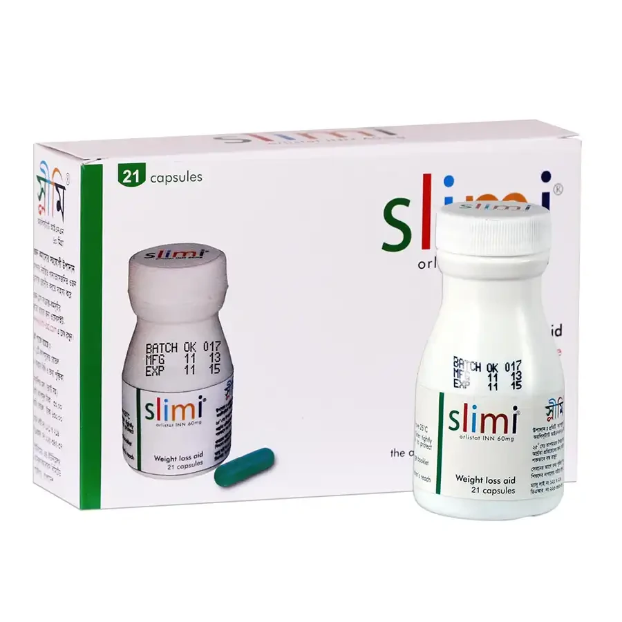 Pack Image: Slimi 60 mg Capsule (3 x 7)