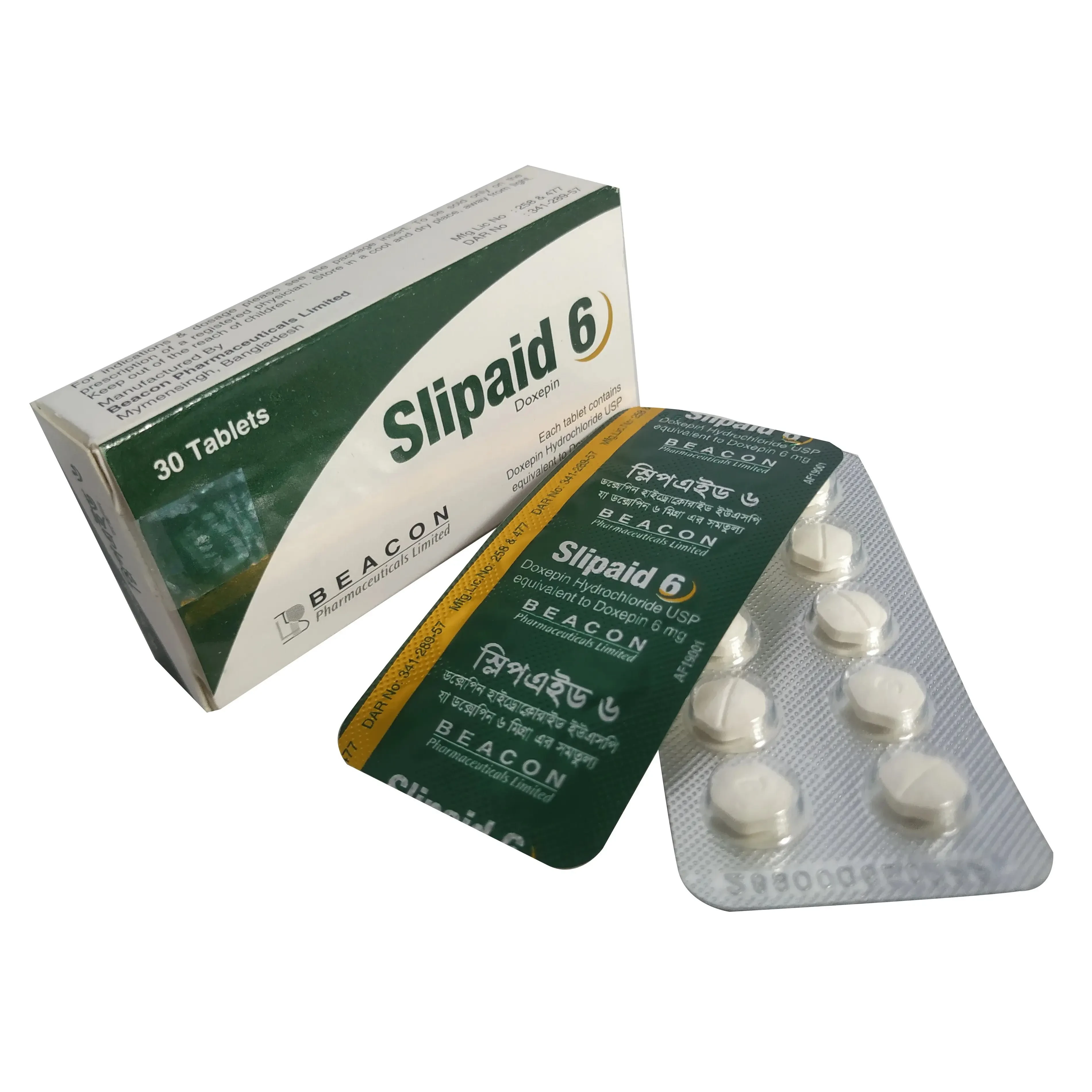 Pack Image: Slipaid 6 mg Tablet (3 x 10)