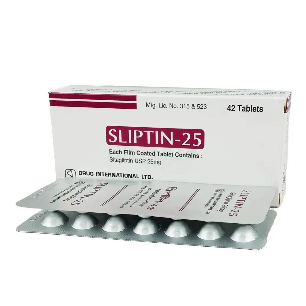 Pack Image: Sliptin 25 mg Tablet (3 x 14)