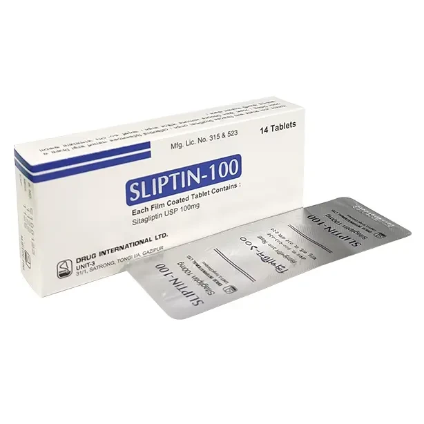Pack Image: Sliptin 100 mg Tablet (1 x 14)