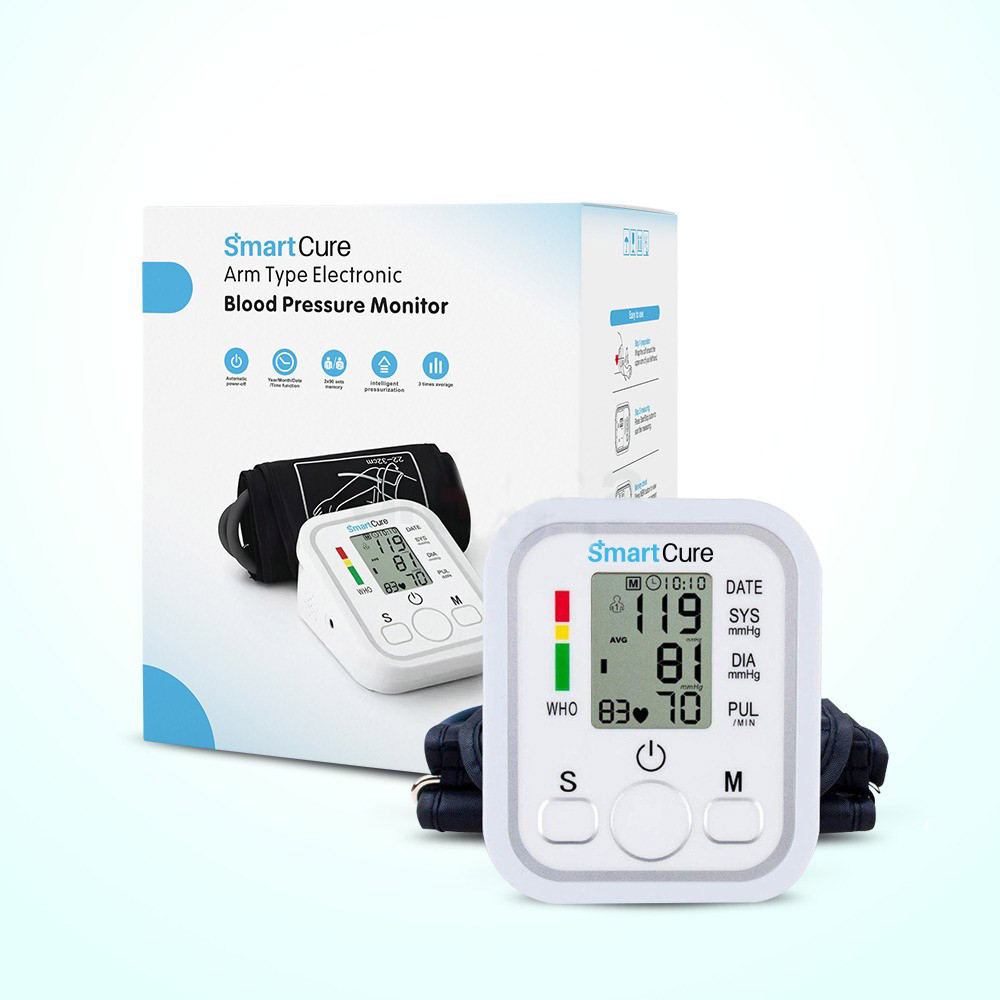 Pack Image: SmartCure (FHDV-BPSC) Digital blood BP Monitor Device (Each device)